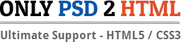 ONLY PSD 2 HTML
